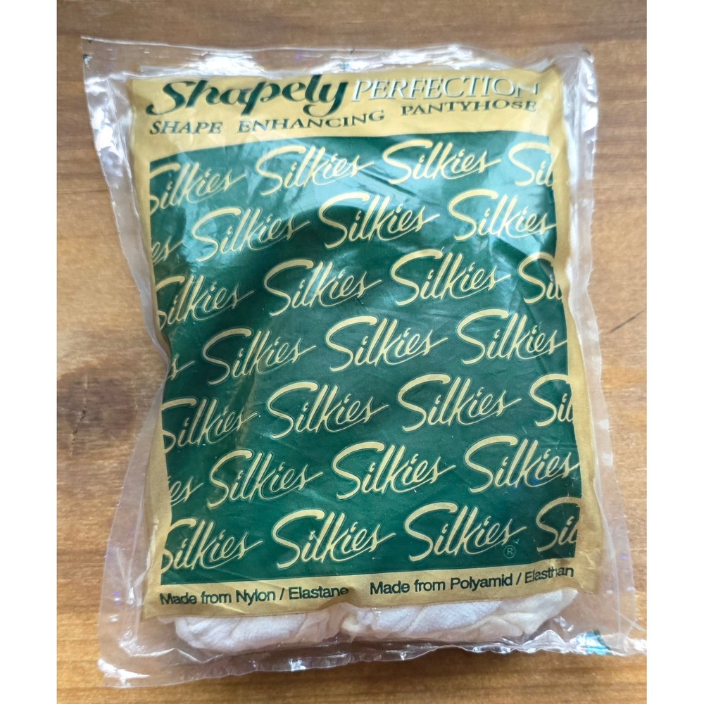 Silkies Shapely Perfection Shape Enhancing Pantyhose White XX-Large 010604 USA